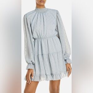 Aqua Blue & Gold Dress